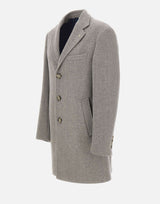MANUEL RITZ Cappotto in lana GREY Uomo 