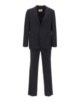 MANUEL RITZ Abito in fresco lana stretch BLACK Uomo 