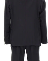 MANUEL RITZ Abito in fresco lana stretch BLACK Uomo 
