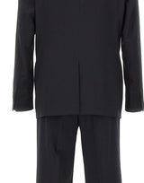MANUEL RITZ Abito doppiopetto in fresco lana stretch BLACK Uomo 