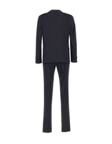 MANUEL RITZ Completo monopetto in misto lana BLUE Uomo 