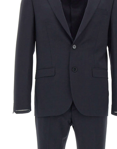 MANUEL RITZ Completo monopetto in misto lana BLUE Uomo 