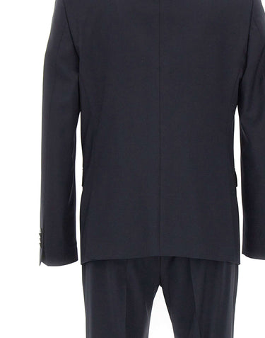 MANUEL RITZ Completo monopetto in misto lana BLUE Uomo 