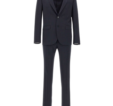 MANUEL RITZ Completo monopetto in misto lana BLUE Uomo 