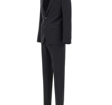 MANUEL RITZ Completo monopetto in misto lana BLACK Uomo 