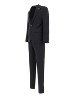 MANUEL RITZ Completo monopetto in misto lana BLACK Uomo 
