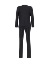 MANUEL RITZ Completo monopetto in misto lana BLACK Uomo 