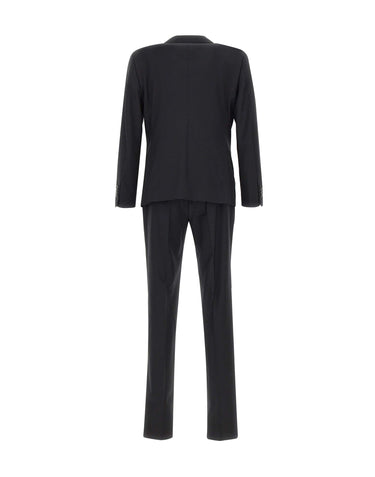 MANUEL RITZ Completo monopetto in misto lana BLACK Uomo 