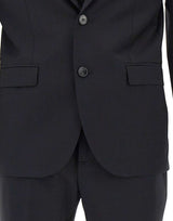 MANUEL RITZ Completo monopetto in misto lana BLACK Uomo 