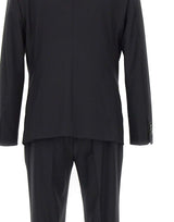 MANUEL RITZ Completo monopetto in misto lana BLACK Uomo 