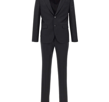 MANUEL RITZ Completo monopetto in misto lana BLACK Uomo 