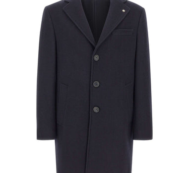 MANUEL RITZ Cappotto in misto lana BLUE Uomo 