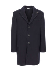 MANUEL RITZ Cappotto in misto lana BLUE Uomo 