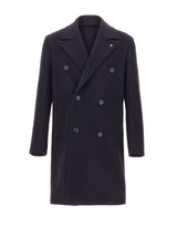 MANUEL RITZ Cappotto in misto lana BLUE Uomo 