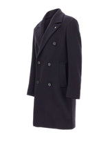 MANUEL RITZ Cappotto in misto lana BLUE Uomo 
