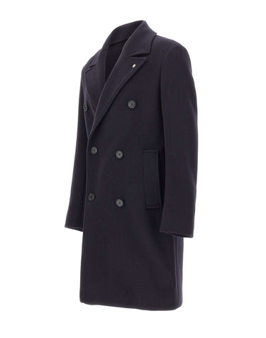 MANUEL RITZ Cappotto in misto lana BLUE Uomo 