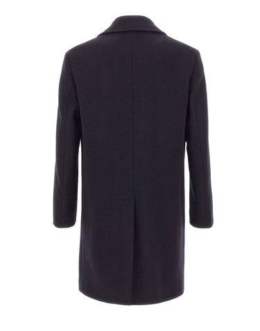 MANUEL RITZ Cappotto in misto lana BLUE Uomo 