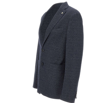 MANUEL RITZ Blazer in misto cotone BLUE Uomo 