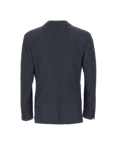 MANUEL RITZ Blazer in misto cotone BLUE Uomo 