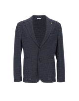 MANUEL RITZ Blazer in misto cotone BLUE Uomo 