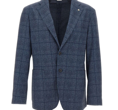 MANUEL RITZ Blazer monopetto BLUE Uomo 
