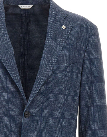 MANUEL RITZ Blazer monopetto BLUE Uomo 