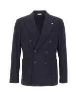 MANUEL RITZ Blazer doppiopetto BLUE Uomo 