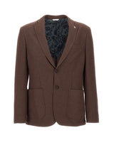 MANUEL RITZ Blazer monopetto BROWN Uomo 