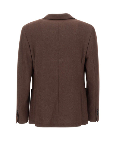 MANUEL RITZ Blazer monopetto BROWN Uomo 