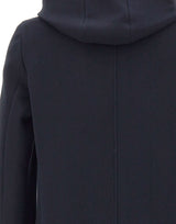 MANUEL RITZ Cappotto con pettorina e cappuccio BLUE Uomo 