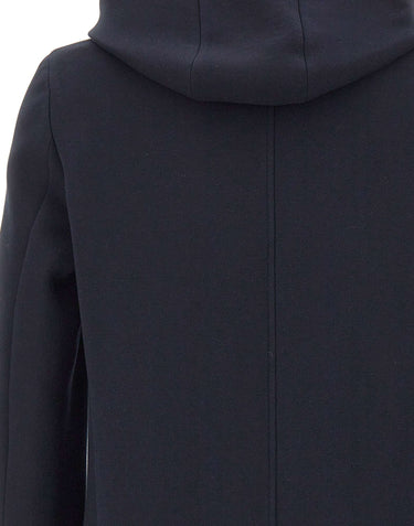 MANUEL RITZ Cappotto con pettorina e cappuccio BLUE Uomo 