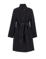 MARELLA Cappotto in lana vergine BLACK Donna 