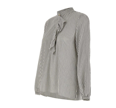 Blusa in twill a righe 2623116111200 003 MARELLA 