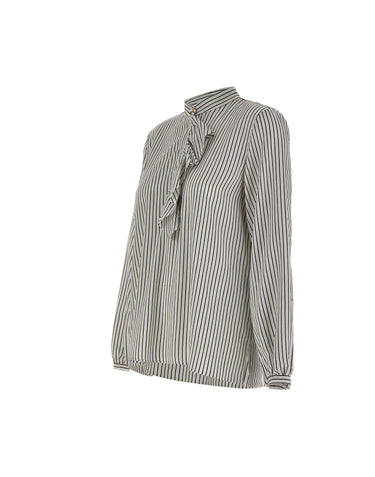 Blusa in twill a righe 2623116111200 003 MARELLA 