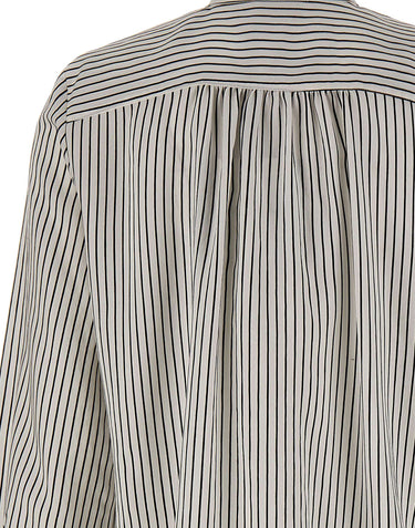 Blusa in twill a righe 2623116111200 003 MARELLA 