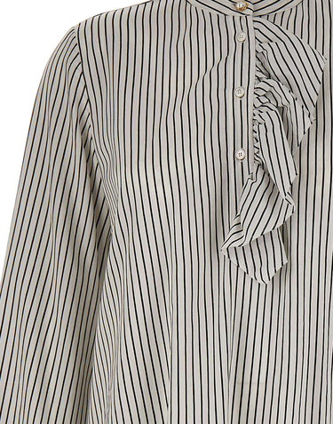Blusa in twill a righe 2623116111200 003 MARELLA 