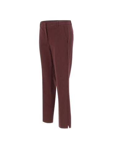 MARELLA Pantaloni in misto cotone stretch RED Donna 