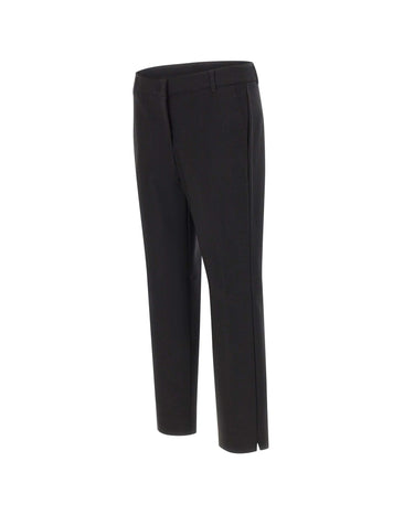 MARELLA Pantaloni in misto cotone stretch BLACK Donna 