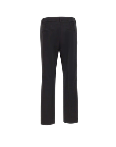 MARELLA Pantaloni in misto cotone stretch BLACK Donna 