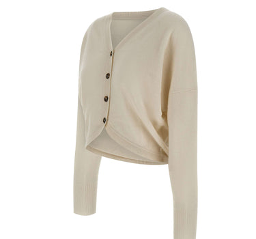 MARELLA Cardigan "Alacre" in cashmere WHITE Donna 