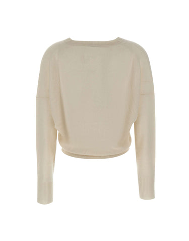 MARELLA Cardigan "Alacre" in cashmere WHITE Donna 