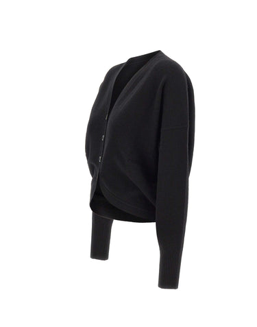 MARELLA Cardigan "Alacre" in cashmere BLACK Donna 