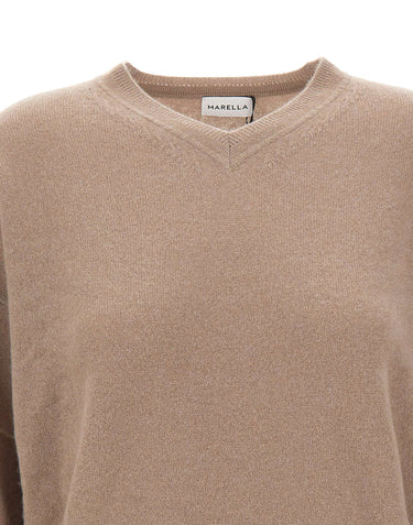 MARELLA Maglia "Cinta" in cashmere BROWN Donna 