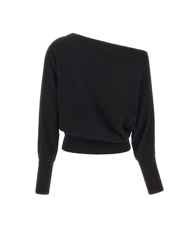 MARELLA Maglia "Gola" in cashmere BLACK Donna 