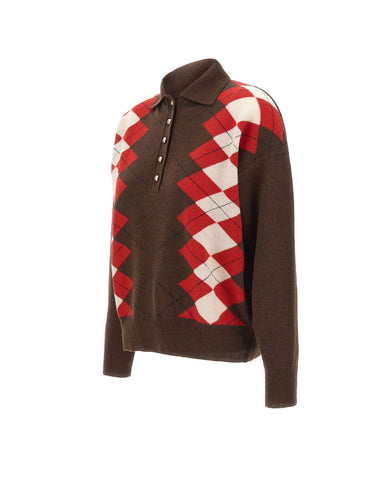MARELLA Polo in maglia "Sequoia" BROWN Donna 