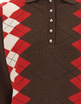 MARELLA Polo in maglia "Sequoia" BROWN Donna 
