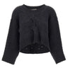 MAURIZIO MYKONOS Maglia crop in lana e alpaca BLACK Donna 