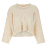 MAURIZIO MYKONOS Maglia crop in lana e alpaca WHITE Donna 