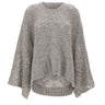 MAURIZIO MYKONOS Maglia over traforata GREY Donna 