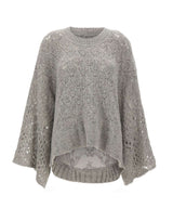 MAURIZIO MYKONOS Maglia over traforata GREY Donna 